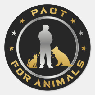 PACT for Animals Sticker Runt Klistermärke