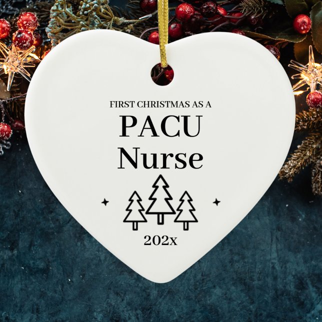 Pacu Nurse Första jul Julgransprydnad Keramik (Pacu Nurse First Christmas Ceramic Ornament
)