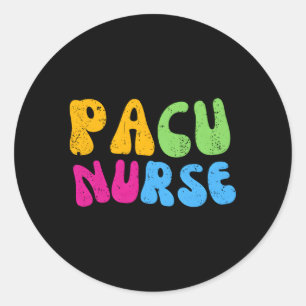 Pacu Nurse Work School Team Squad Runt Klistermärke