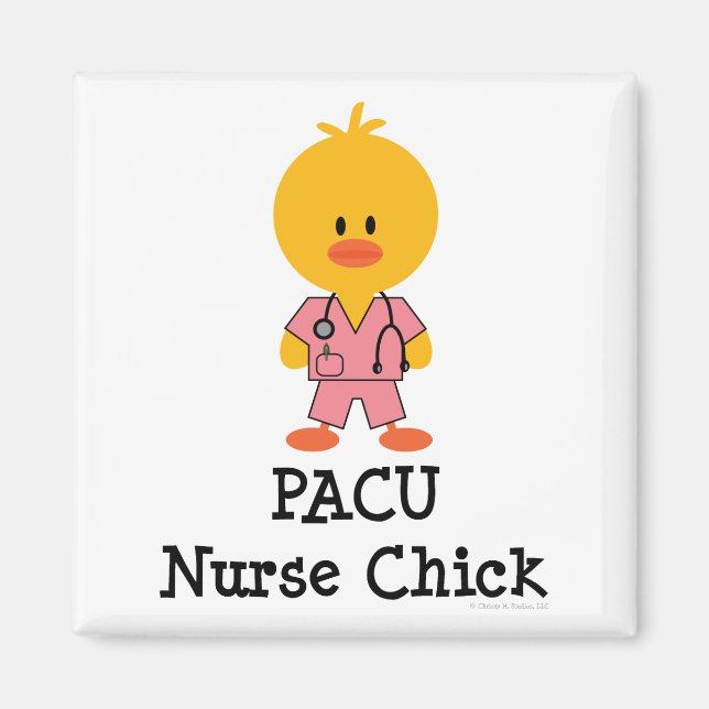 PACU sjuksköterska Chick Magnet (Framsidan)