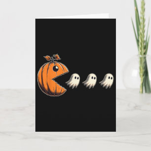 Pacween Rolig Halloween-pumpa Spök-chomp Gamer Kort