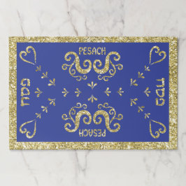 Pad/Blue, Bordstablett Pad/Blue,Guld Elegant