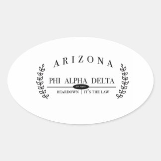 PAD-dekal Ovalt Klistermärke