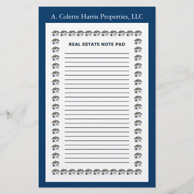 Pad-design för äkta Gods-anteckning 1 Brevpapper (Framsida)