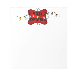 Pad-fil för julsignering och sträng för Ljus Anteckningsblock