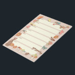 Pad för Cottagecore Weekly Planner Pad Anteckningsblock<br><div class="desc">Planera ut din vecka i stil med det här anteckningsblocket som har en låda för varje veckodag. Omkring lådorna är söta koffertbilder av fåglar,  fjärilar,  djur,  svampar och blommor.</div>