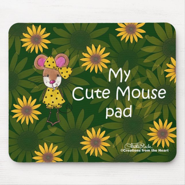 Pad för "Cute Mouse" Musmatta (Framsidan)
