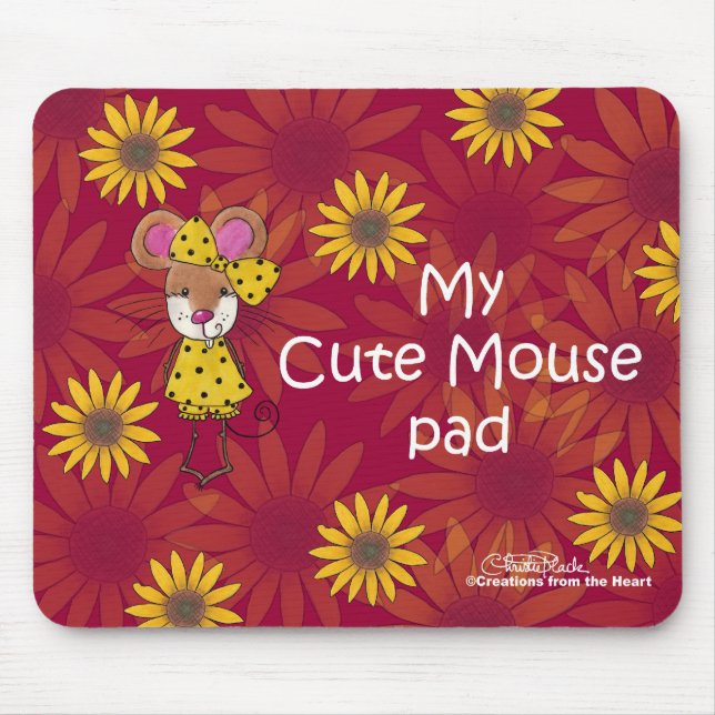 Pad för "Cute Mouse" Musmatta (Framsidan)