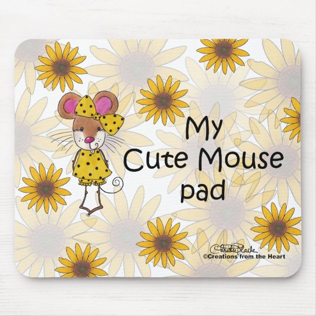 Pad för "Cute Mouse" Musmatta (Framsidan)