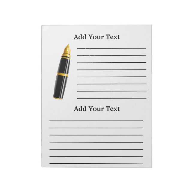 Pad-infoga anteckningsboksanteckning för Binder Anteckningsblock (Roterad)