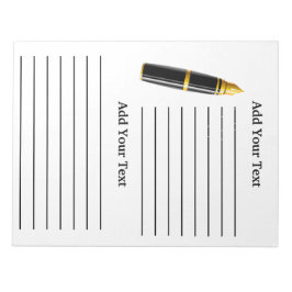 Pad-infoga anteckningsboksanteckning för Binder Anteckningsblock