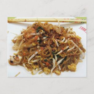 Pad Thai [ผั ด ไ ท ย] Thailand Street Food Vykort