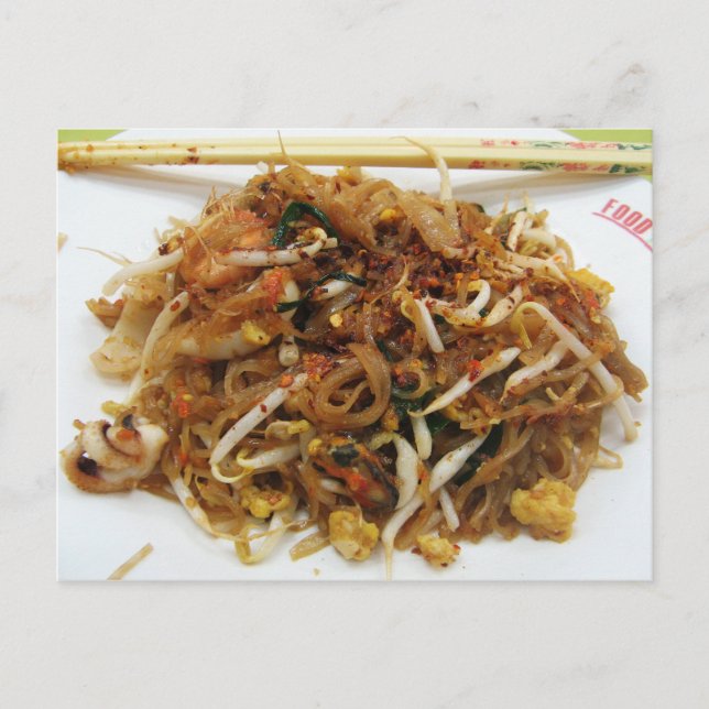 Pad Thai [ผั ด ไ ท ย] Thailand Street Food Vykort (Framsida)