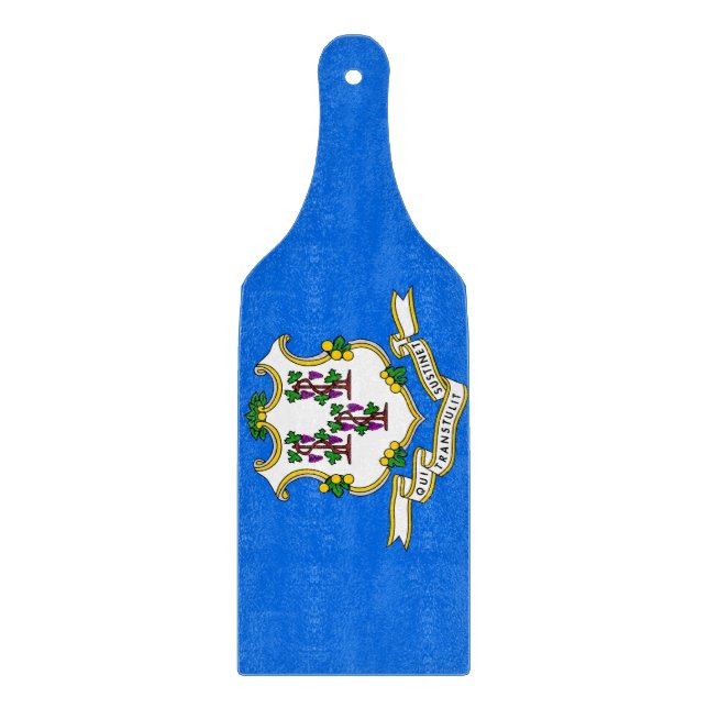 Padar av glasskärstål med Connecticut-flagga (Framsidan)
