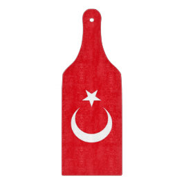 Padar av glasspånskivor med flagga från Turkiet