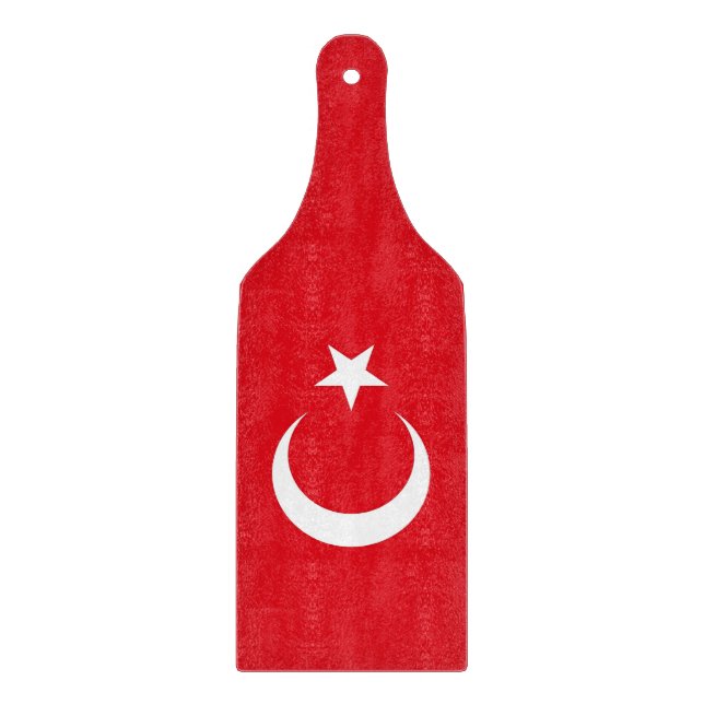 Padar av glasspånskivor med flagga från Turkiet (Framsidan)