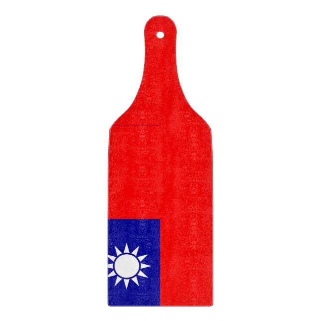 Padar av glasspånskivor med Taiwan-flagga (Framsidan)