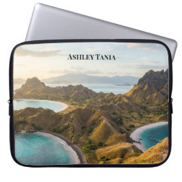 Padar Island Sunset Landscape Canvas Laptop Fodral