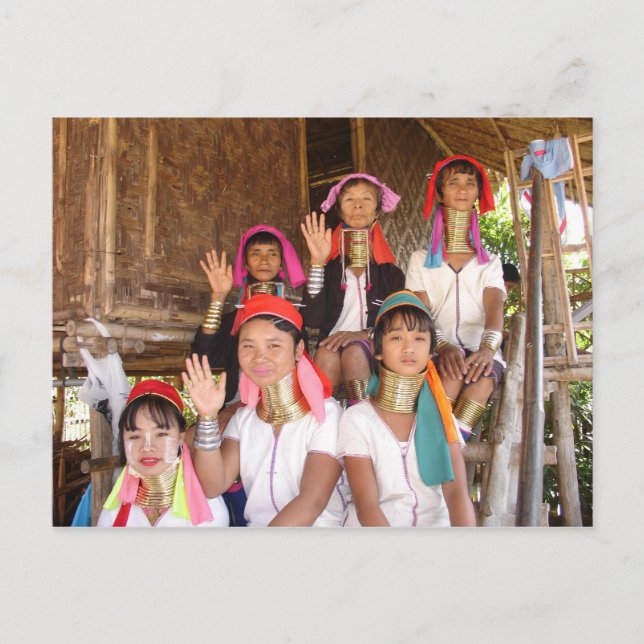 Padaung Family Vykort (Framsida)