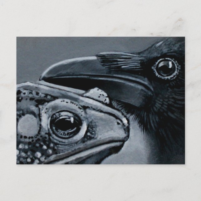 Padda & kråka vykort (Framsida)