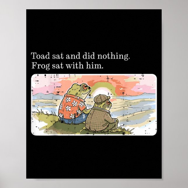 Padda satt gjorde ingenting Groda satt med roliga  Poster (Framsidan)