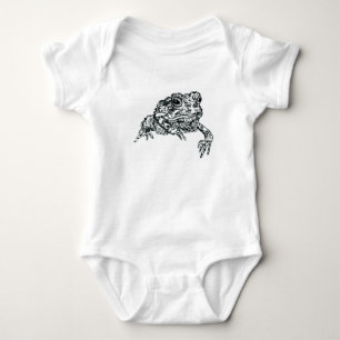 Paddabodysuiten skrivar och bläckillustrationen t shirt