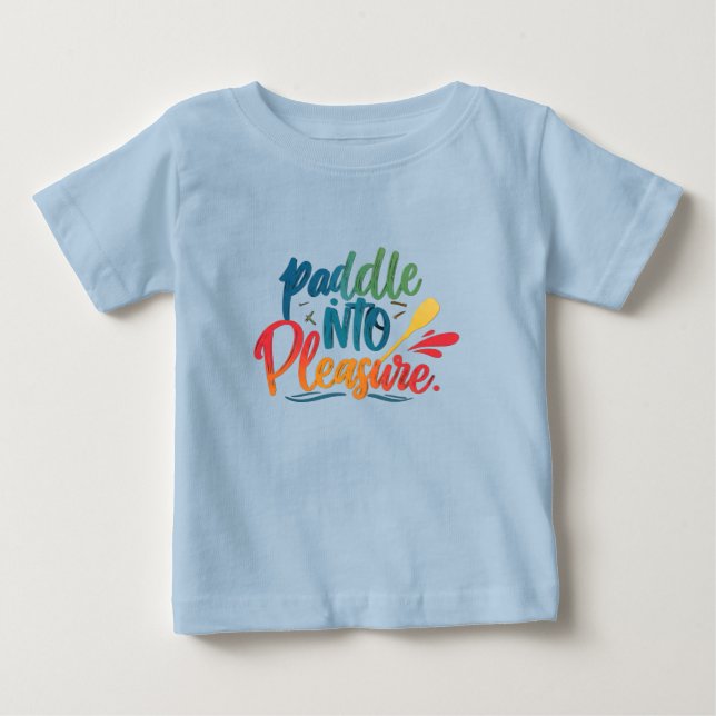 Paddel i njutning t shirt (Framsida)