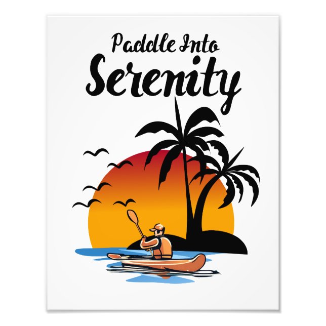 Paddel i Serenity Fototryck (Framsidan)