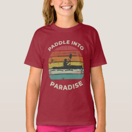 "Paddel in Paradise." i flerfärg: T Shirt