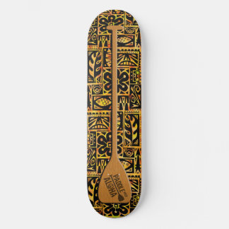 Paddel med Aloha Skateboard Bräda 21,5 Cm