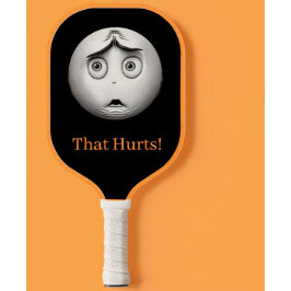 Paddel med fin Ansikte, svart och vit Pickleball