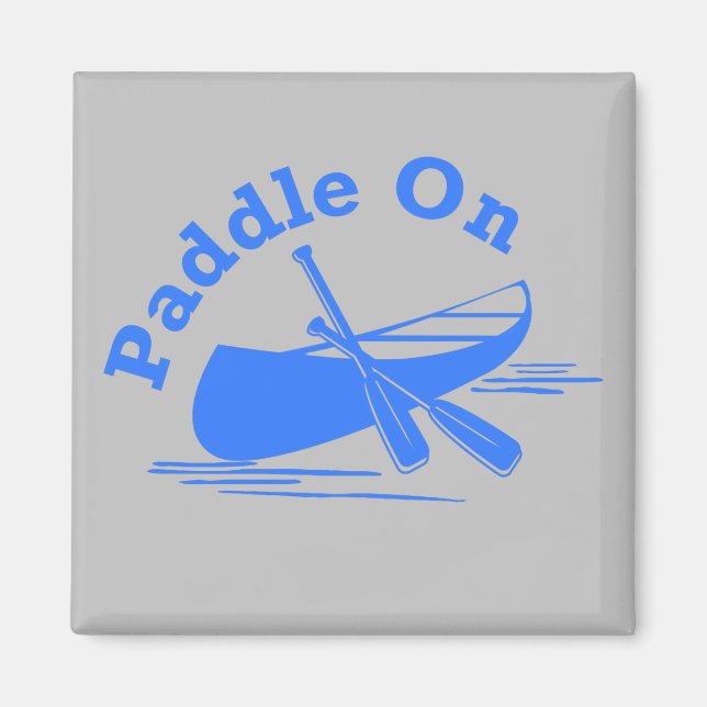 Paddel på design - Fyrkantigt rutnät Magnet (Framsidan)