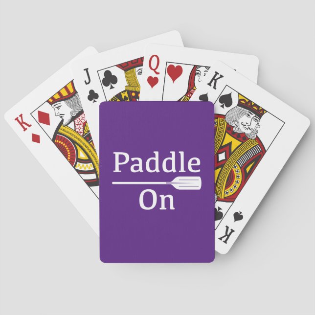 Paddel på design - klassiska uppspelningskort casinokort (Baksidan)