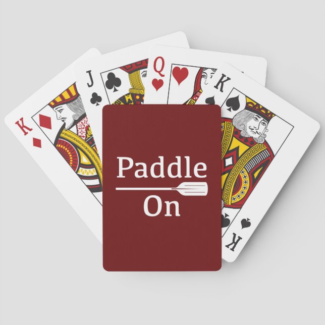 Paddel på design - klassiska uppspelningskort casinokort (Baksidan)