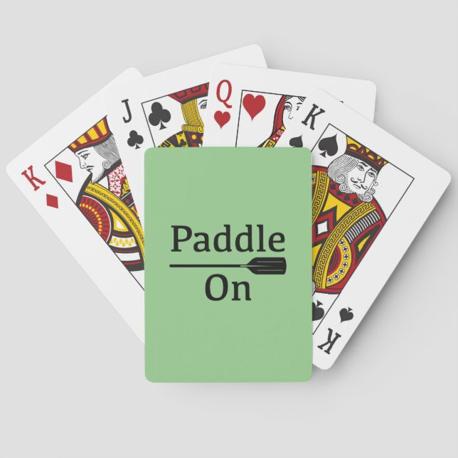 Paddel på design - klassiska uppspelningskort casinokort (Baksidan)