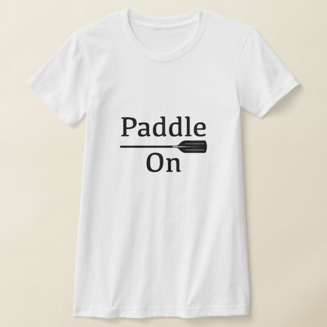 Paddel på design - Kvinnors Bella+Canvas Slim Pass T Shirt (Laydown)