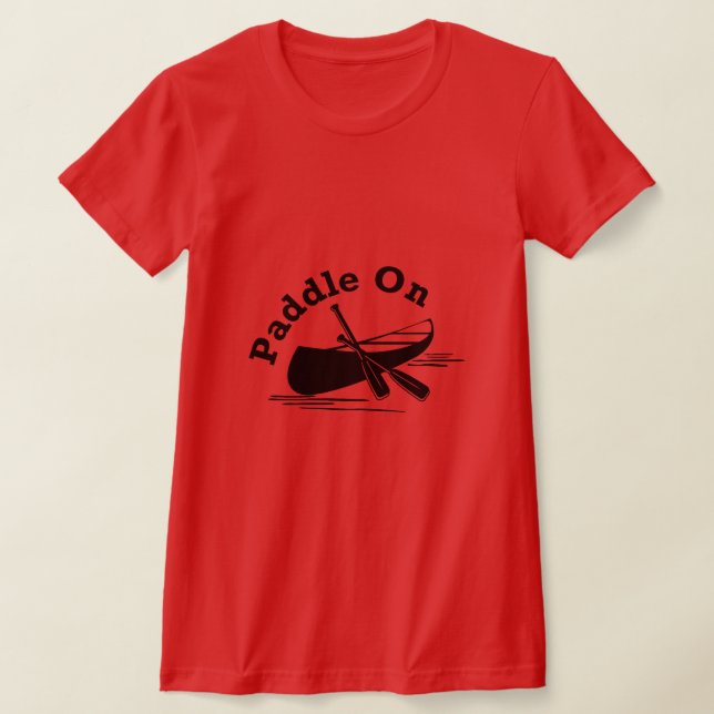 Paddel på design - Kvinnors Bella+Canvas Slim Pass T Shirt (Laydown)