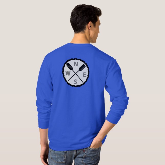 Paddel på Utforskaren-design - lång Manar-utgång T Shirt (Hel baksida)