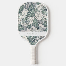 Paddel Paddle Paddle Grönt Abstrakt Blommigt Pickl