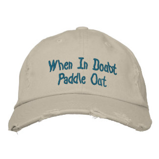 Paddel ut Distress Baseball Cap Broderad Keps