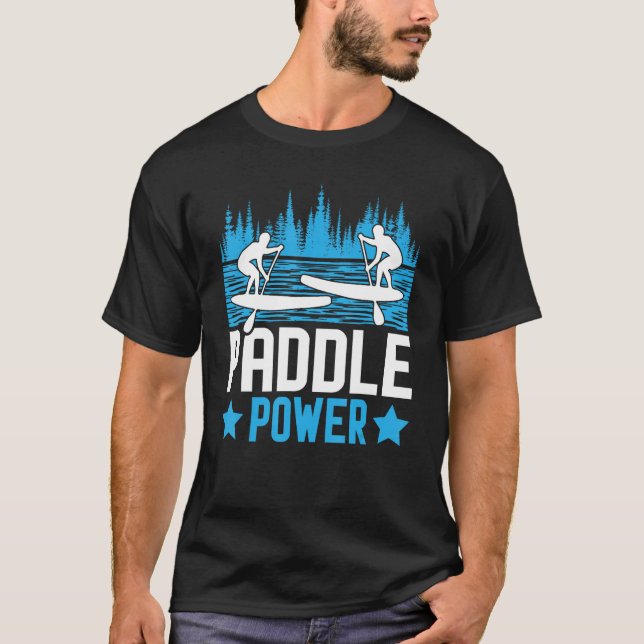 Paddelström Jag ställer upp för Paddle Board T Shirt (Framsida)