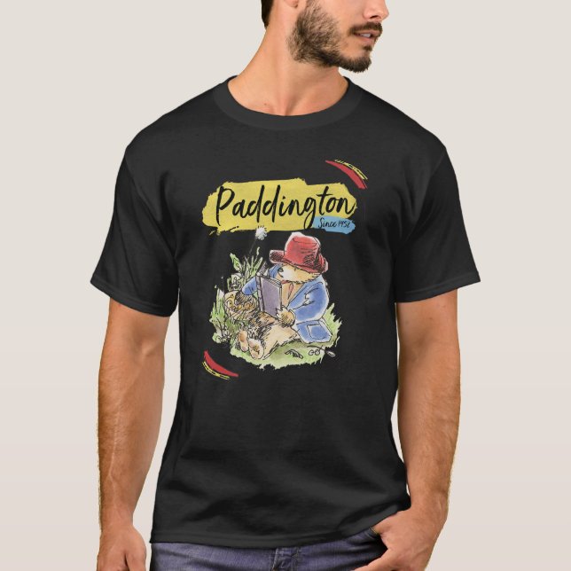 Paddington Bear Portrait Picnic T Shirt (Framsida)