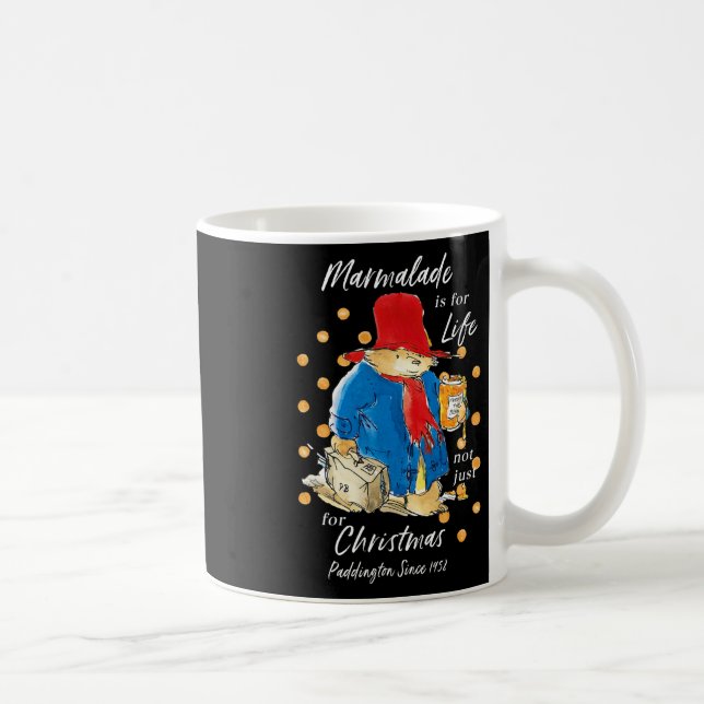 Paddington Bear Xmas Marmalade For Life Cute Merry Kaffemugg (Höger)