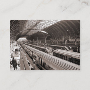 Paddington station, London. Mini- foto Visitkort