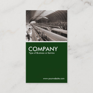 Paddington Station - Mörk grönt Visitkort