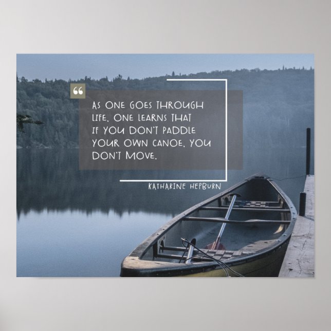 Paddla din egen kanot poster (Framsidan)