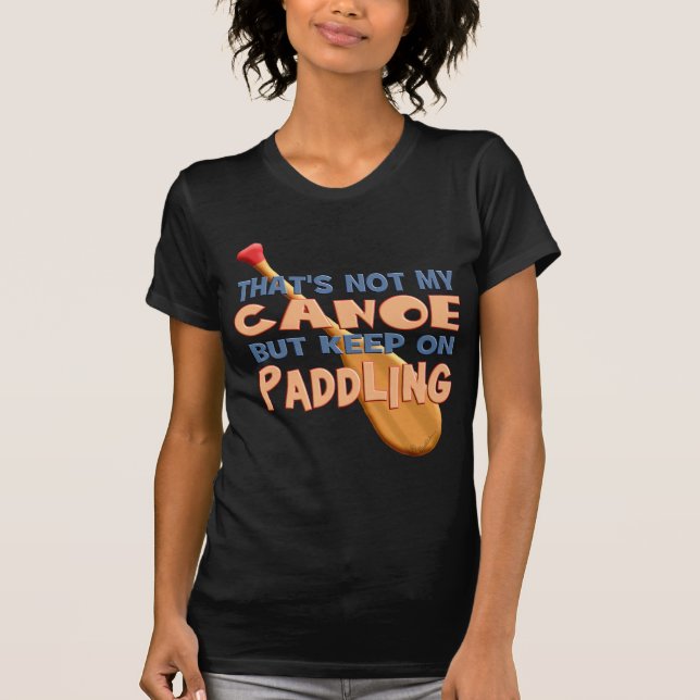 Paddla för kanot t-shirt (Framsida)
