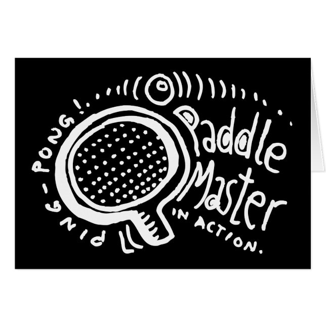 Paddla ledar- 2 hälsningskort (Framsidan Horizontal)