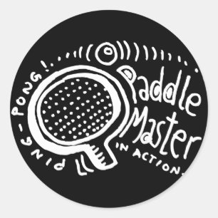 Paddla ledar- 2 runt klistermärke