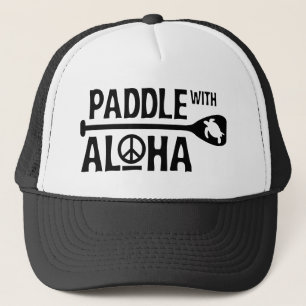 Paddla med Aloha truckerkepsen i svart/vit Truckerkeps